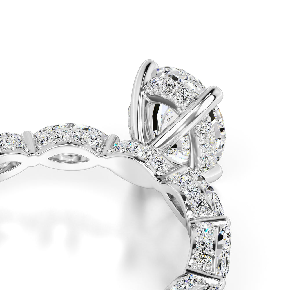 Anastasia Lab Grown Diamond Ring | White Gold | 2