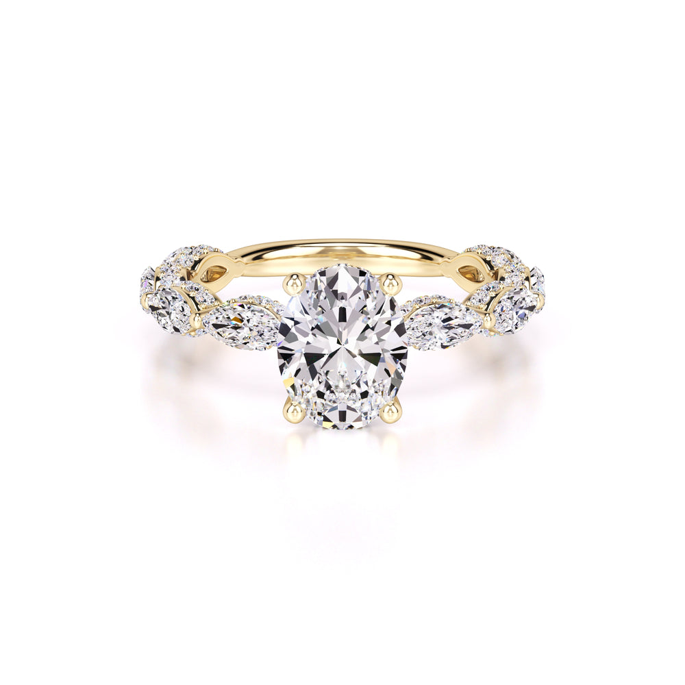 Anastasia Lab Grown Diamond Ring | Yellow Gold | 1