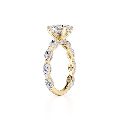 Anastasia Lab Grown Diamond Ring | Yellow Gold | 3