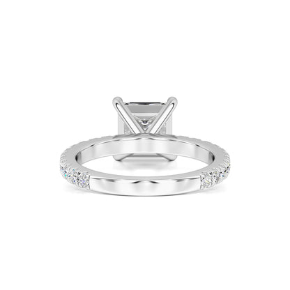 Vivian Moissanite & Lab Grown Diamond Ring | White Gold | 3