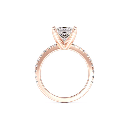 Kamila Moissanite & Lab Grown Diamond Ring | Rose Gold | 4