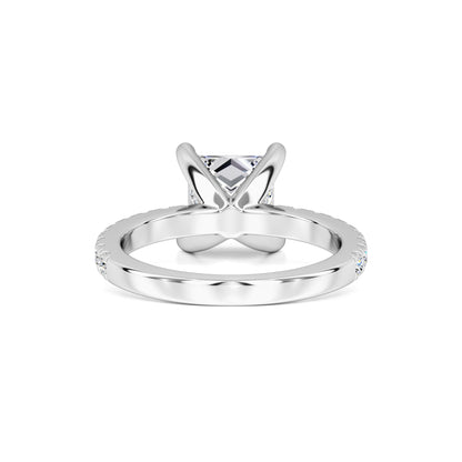Kamila Moissanite & Lab Grown Diamond Ring | White Gold | 3