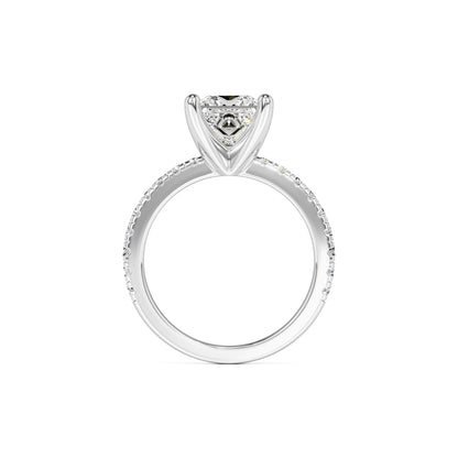 Kamila Moissanite & Lab Grown Diamond Ring | White Gold | 4