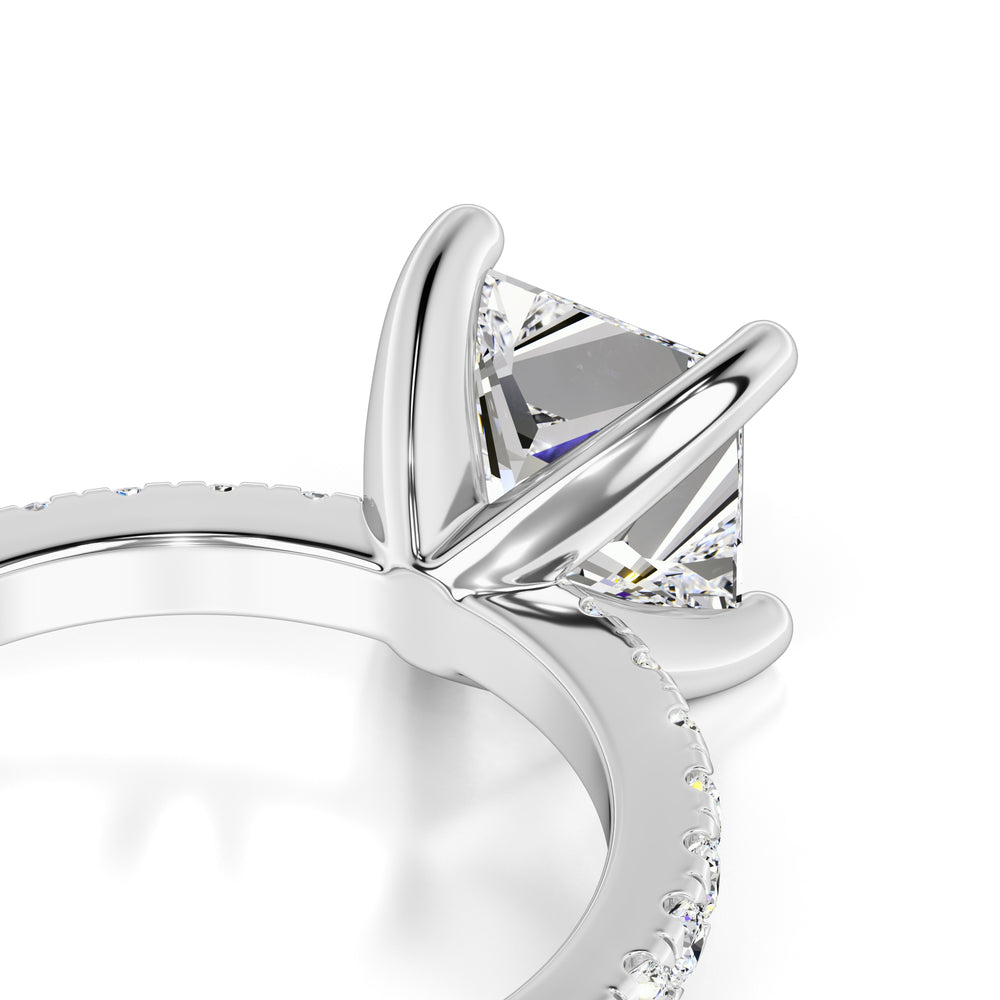 Kamila Moissanite & Lab Grown Diamond Ring | White Gold | 2