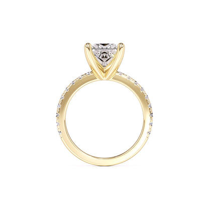 Kamila Moissanite & Lab Grown Diamond Ring | Yellow Gold | 4