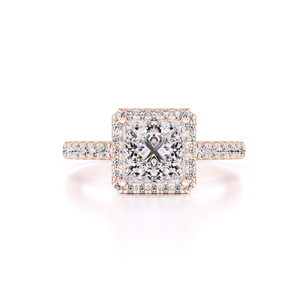 Emerson Moissanite & Lab Grown Diamond Ring | Rose Gold | 1