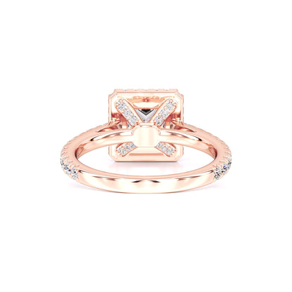 Emerson Moissanite & Lab Grown Diamond Ring | Rose Gold | 3