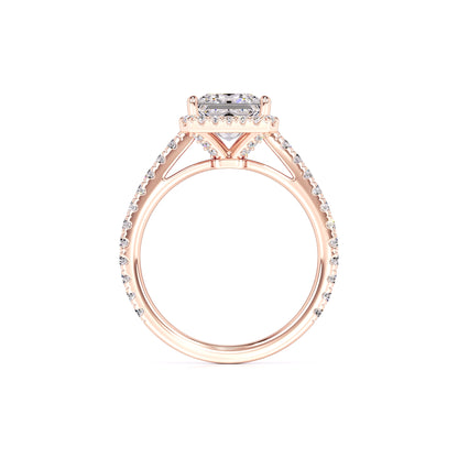 Emerson Moissanite & Lab Grown Diamond Ring | Rose Gold | 4