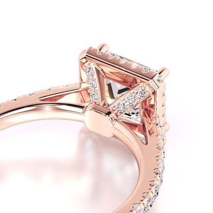 Emerson Moissanite & Lab Grown Diamond Ring | Rose Gold | 2