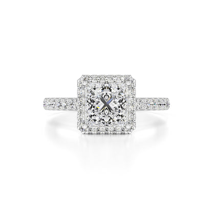 Emerson Moissanite & Lab Grown Diamond Ring | White Gold | 1