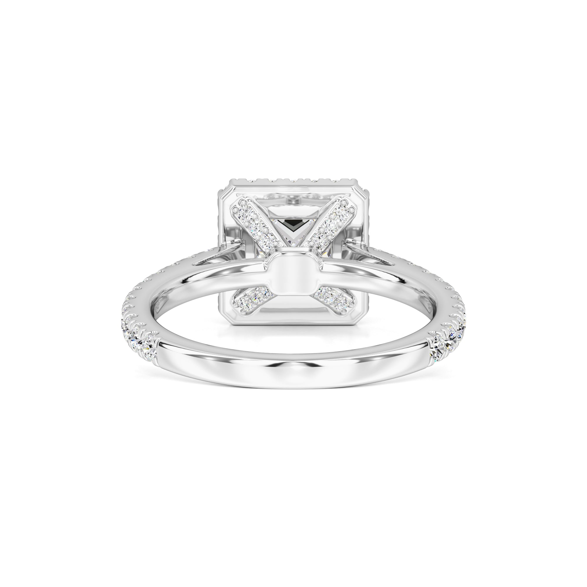 Emerson Moissanite & Lab Grown Diamond Ring | White Gold | 3