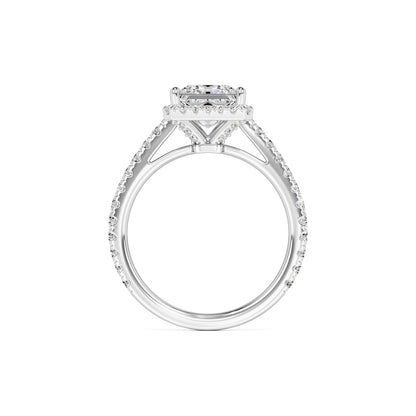 Emerson Moissanite & Lab Grown Diamond Ring | White Gold | 4