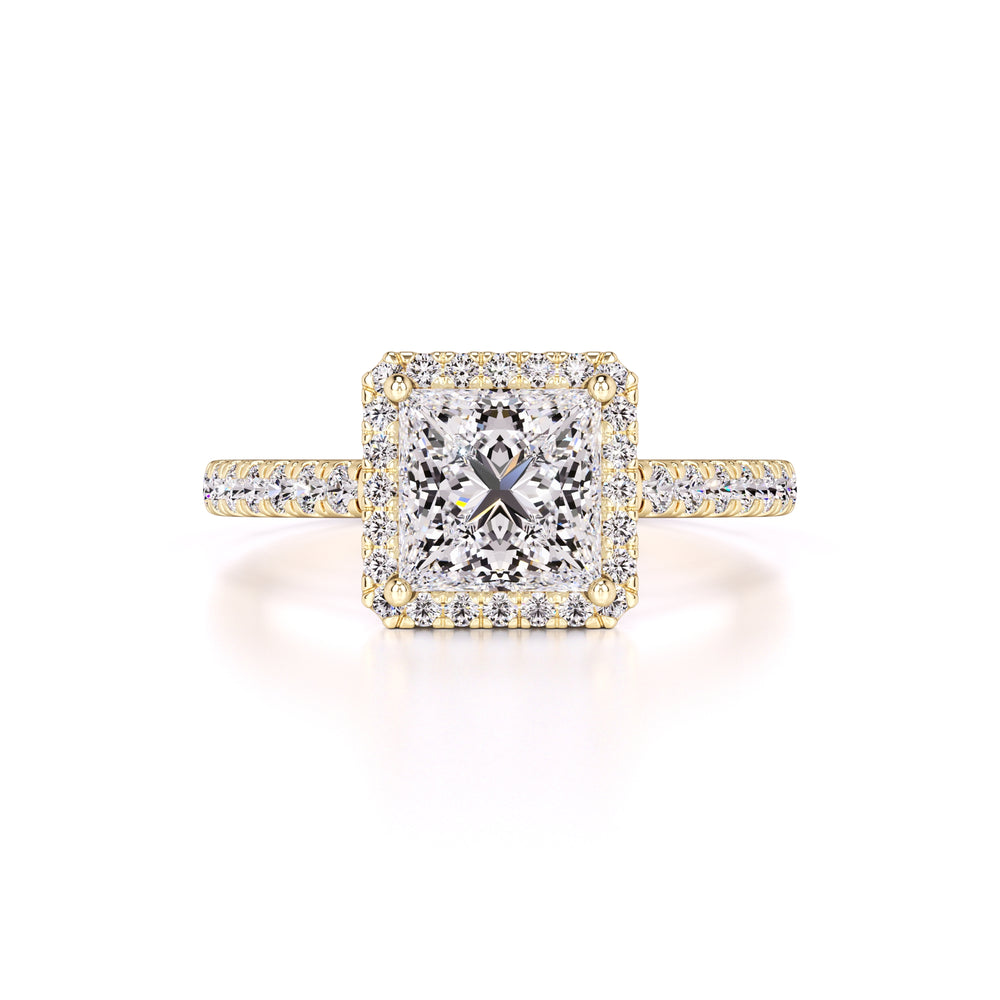Emerson Moissanite & Lab Grown Diamond Ring | Yellow Gold | 1