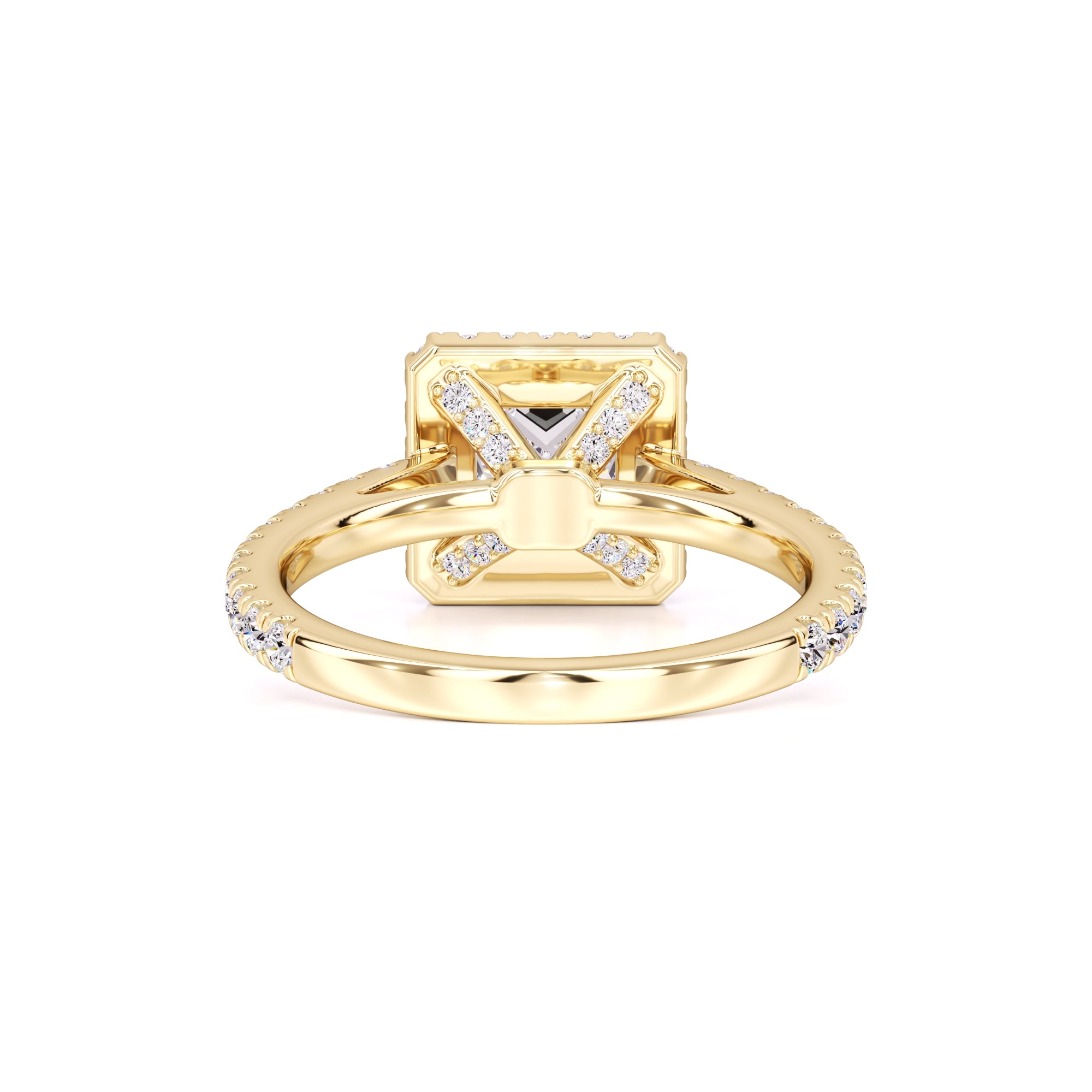 Emerson Moissanite & Lab Grown Diamond Ring | Yellow Gold | 3
