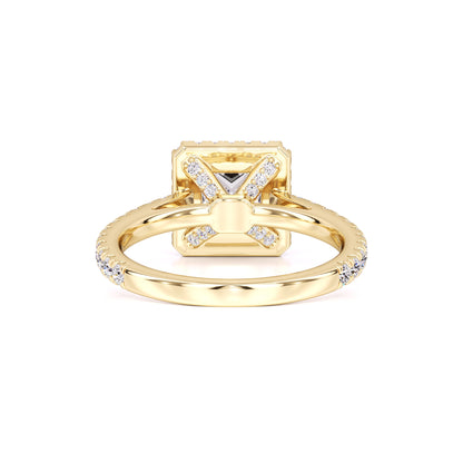Emerson Moissanite & Lab Grown Diamond Ring | Yellow Gold | 3