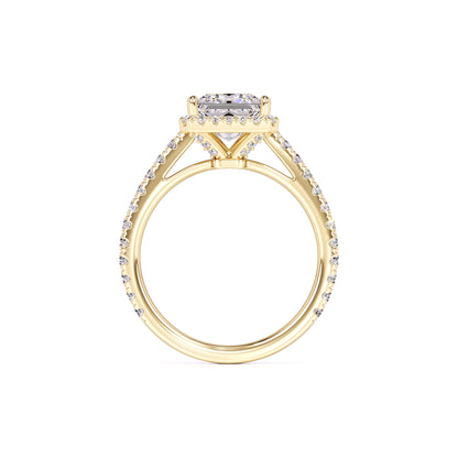 Emerson Moissanite & Lab Grown Diamond Ring | Yellow Gold | 4