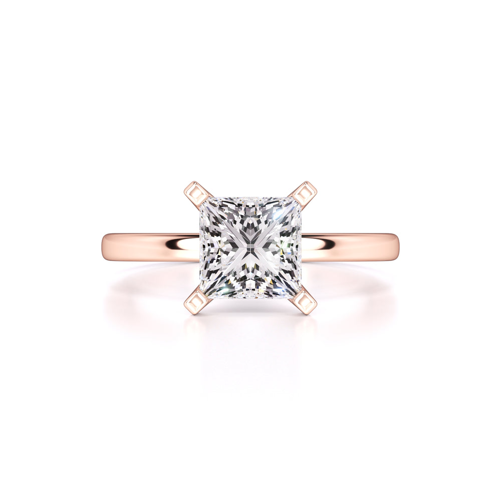 Michaela Moissanite Ring | Rose Gold | 1