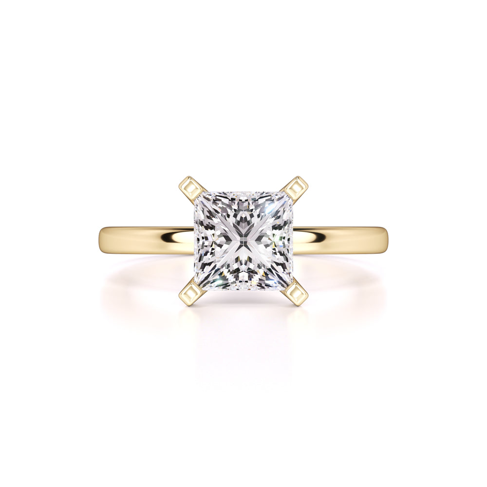 Michaela Moissanite Ring | Yellow Gold | 1