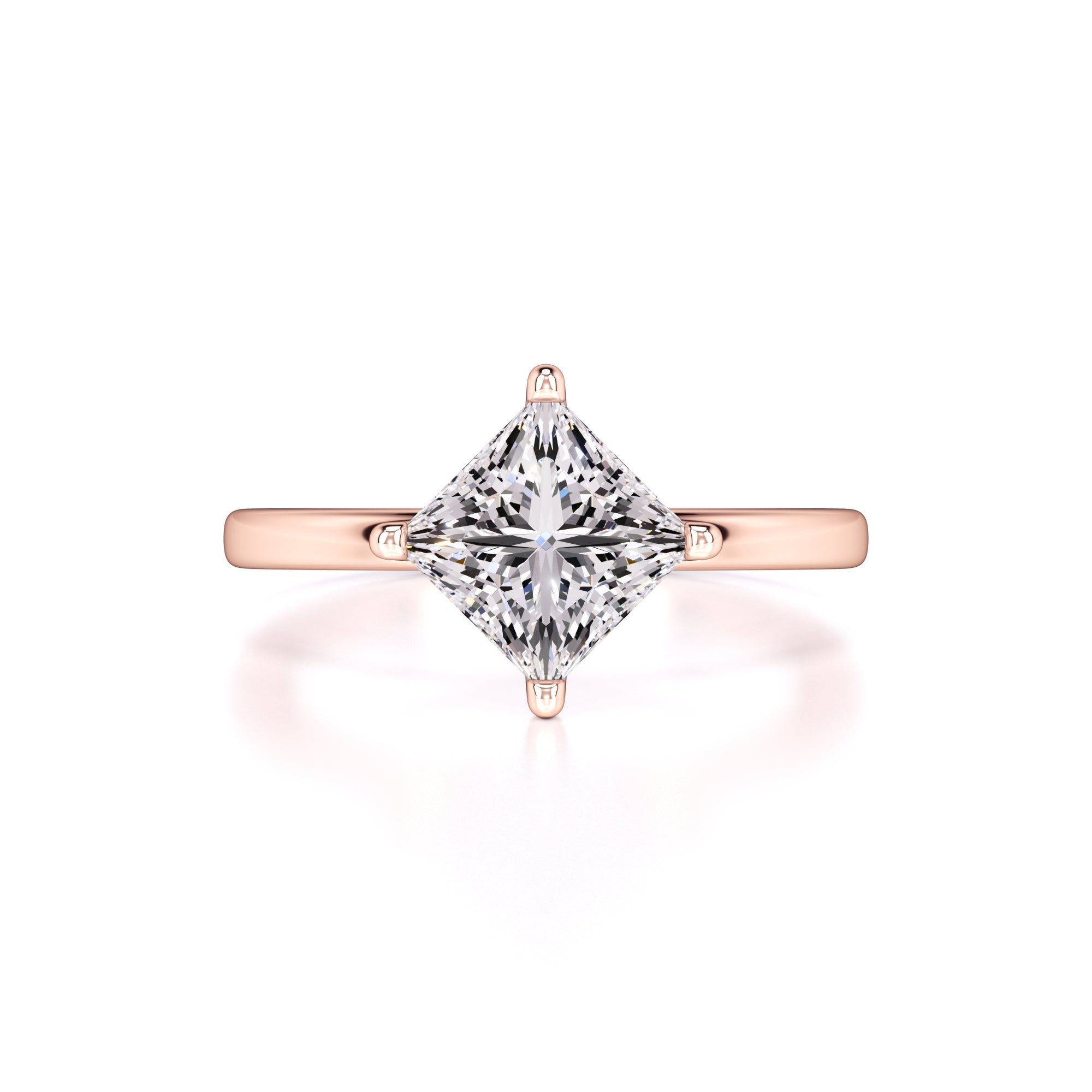 Eloise Moissanite Ring | Rose Gold | 1