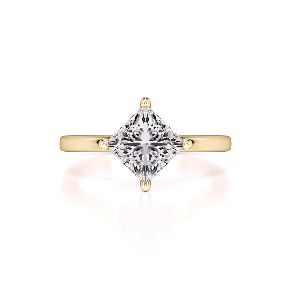 Eloise Moissanite Ring | Yellow Gold | 1