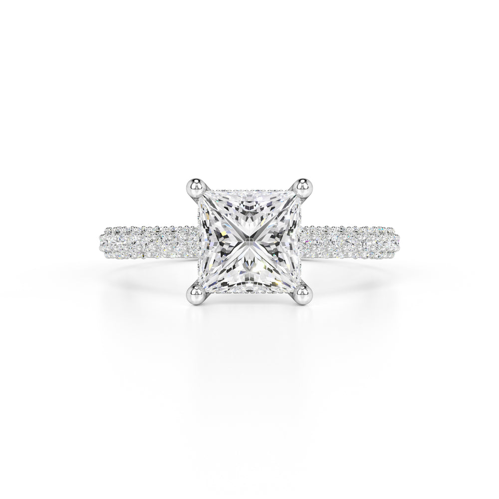 Kendall Moissanite & Lab Grown Diamond Ring | White Gold | 1