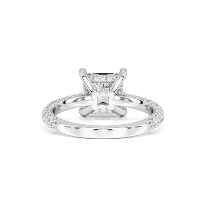 Kendall Moissanite & Lab Grown Diamond Ring | White Gold | 3