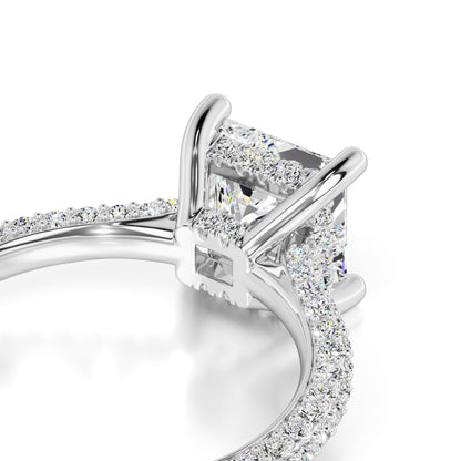 Kendall Moissanite & Lab Grown Diamond Ring | White Gold | 2