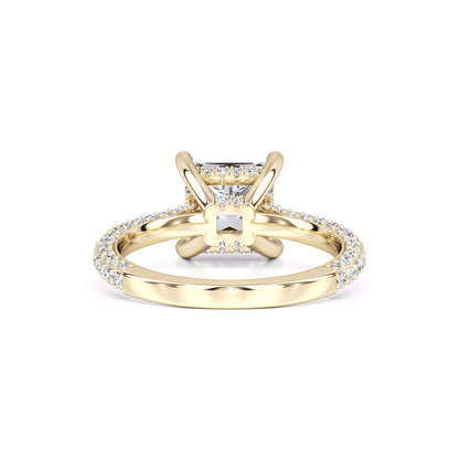Kendall Moissanite & Lab Grown Diamond Ring | Yellow Gold | 3