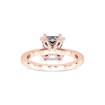 Eden Moissanite & Lab Grown Diamond Ring | Rose Gold | 3