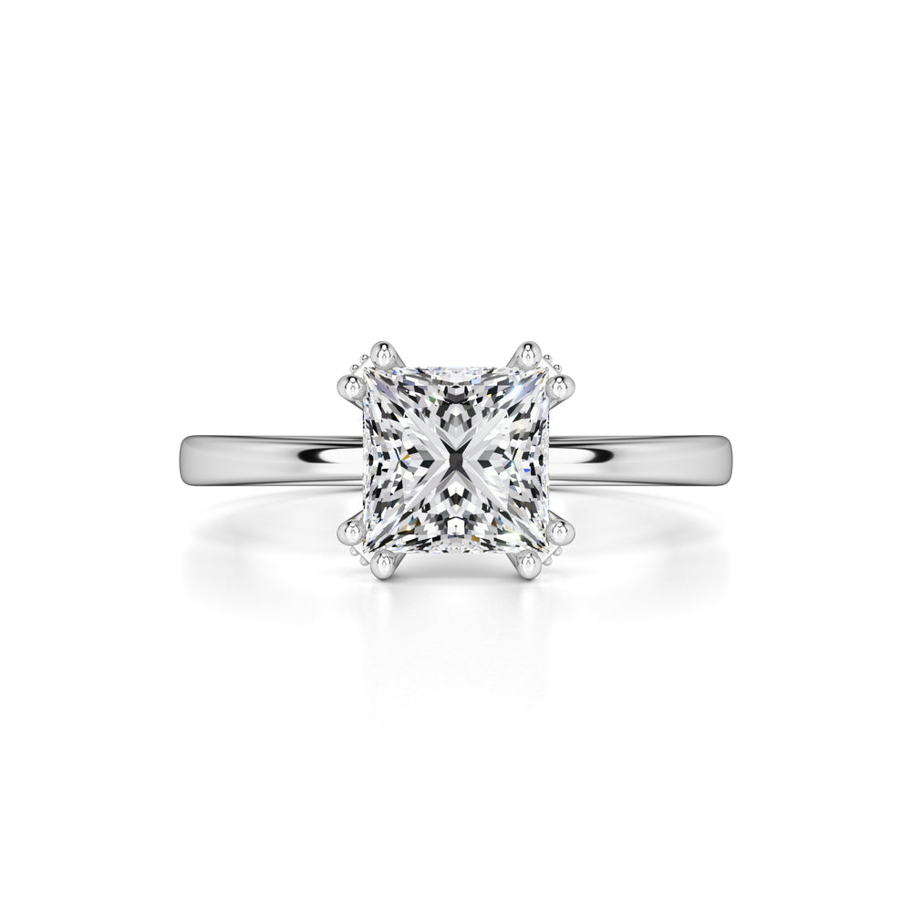 Eden Moissanite & Lab Grown Diamond Ring | White Gold | 1