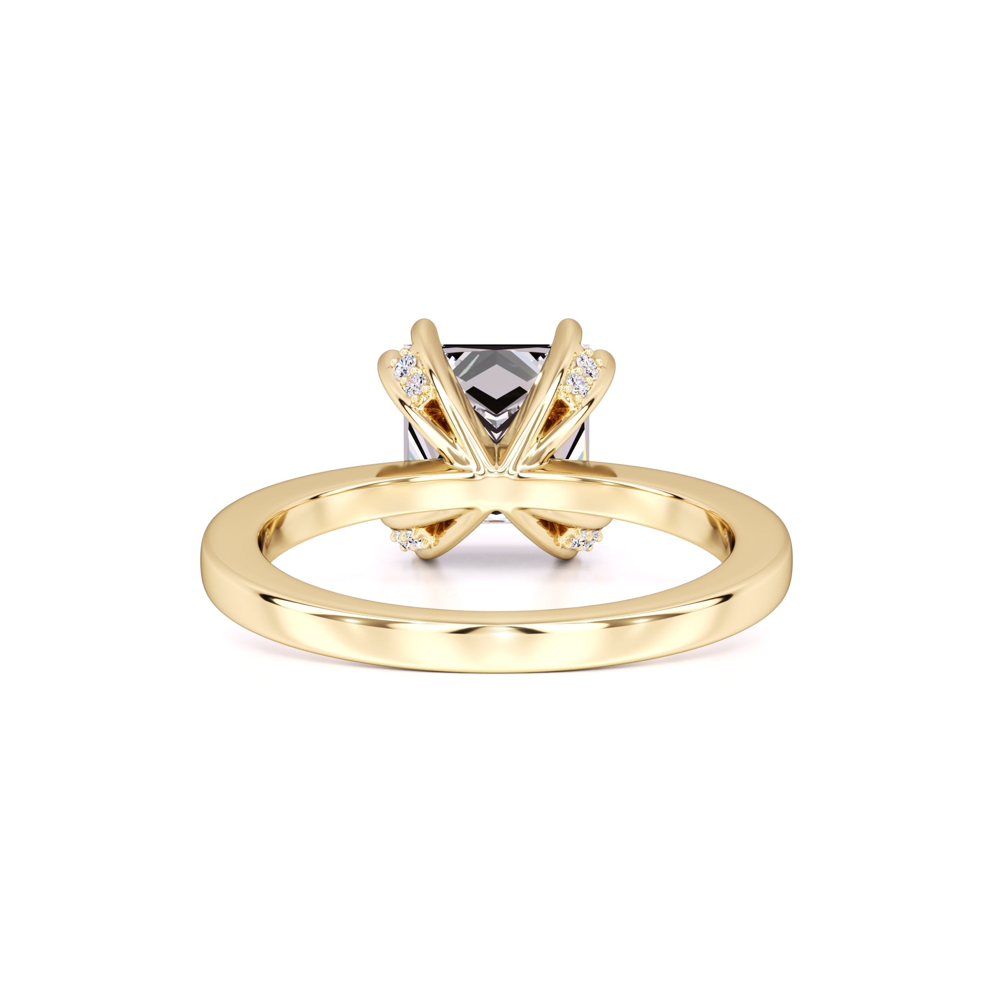 Eden Moissanite & Lab Grown Diamond Ring | Yellow Gold | 3