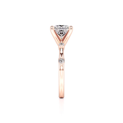 Nicole Lab Grown Diamond Ring | Rose Gold | 4