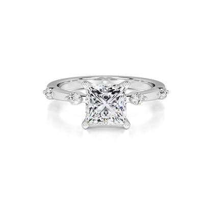 Nicole Lab Grown Diamond Ring | White Gold | 1