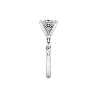 Nicole Lab Grown Diamond Ring | White Gold | 4
