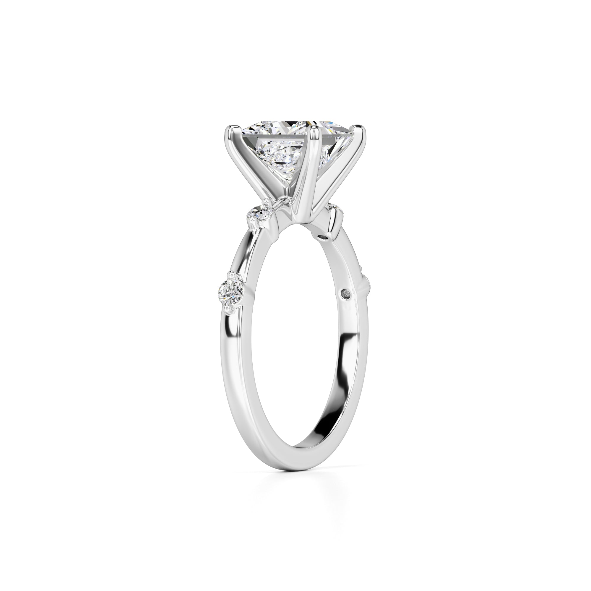 Nicole Lab Grown Diamond Ring | White Gold | 3