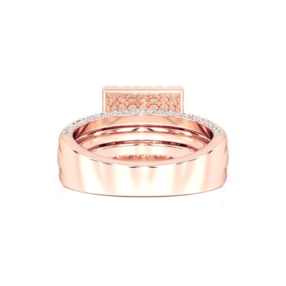 Ella Moissanite & Lab Grown Diamond Ring | Rose Gold | 3