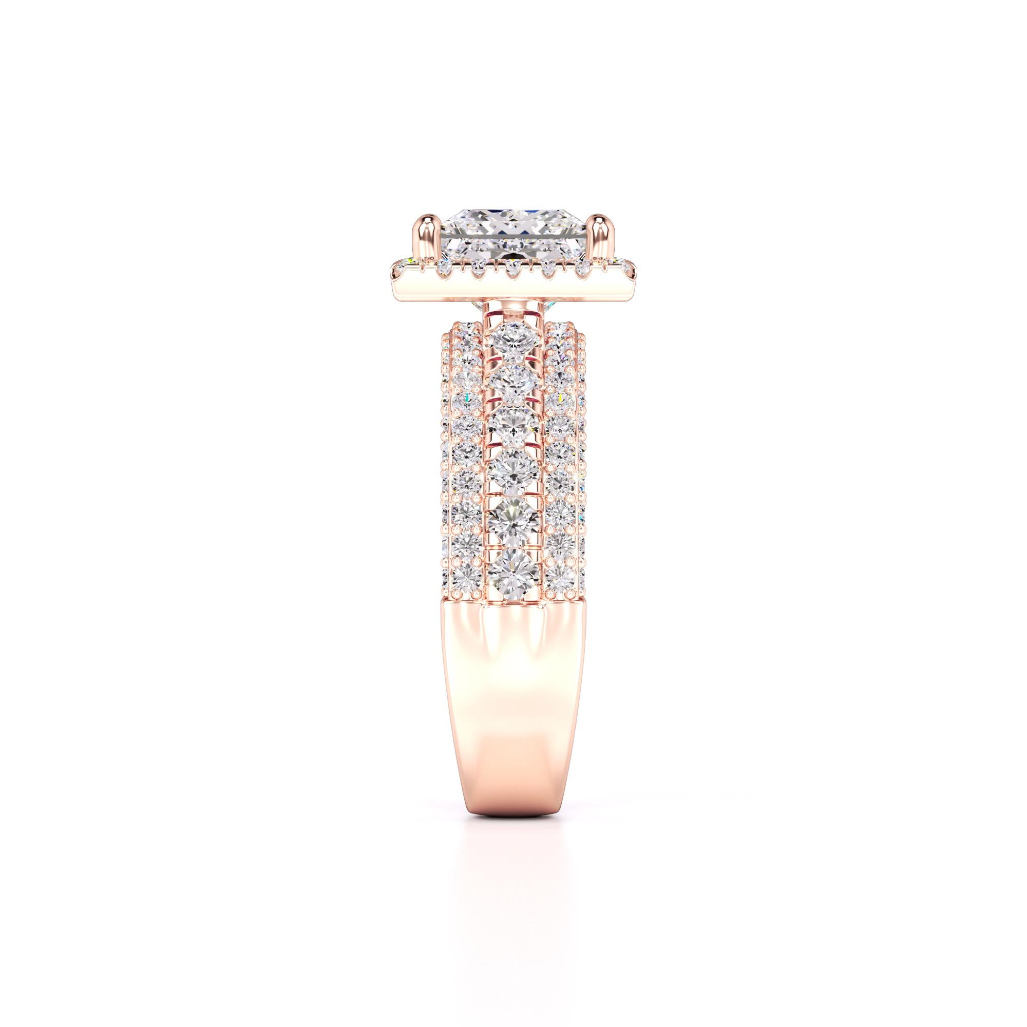 Ella Lab Grown Diamond Ring | Rose Gold | 4