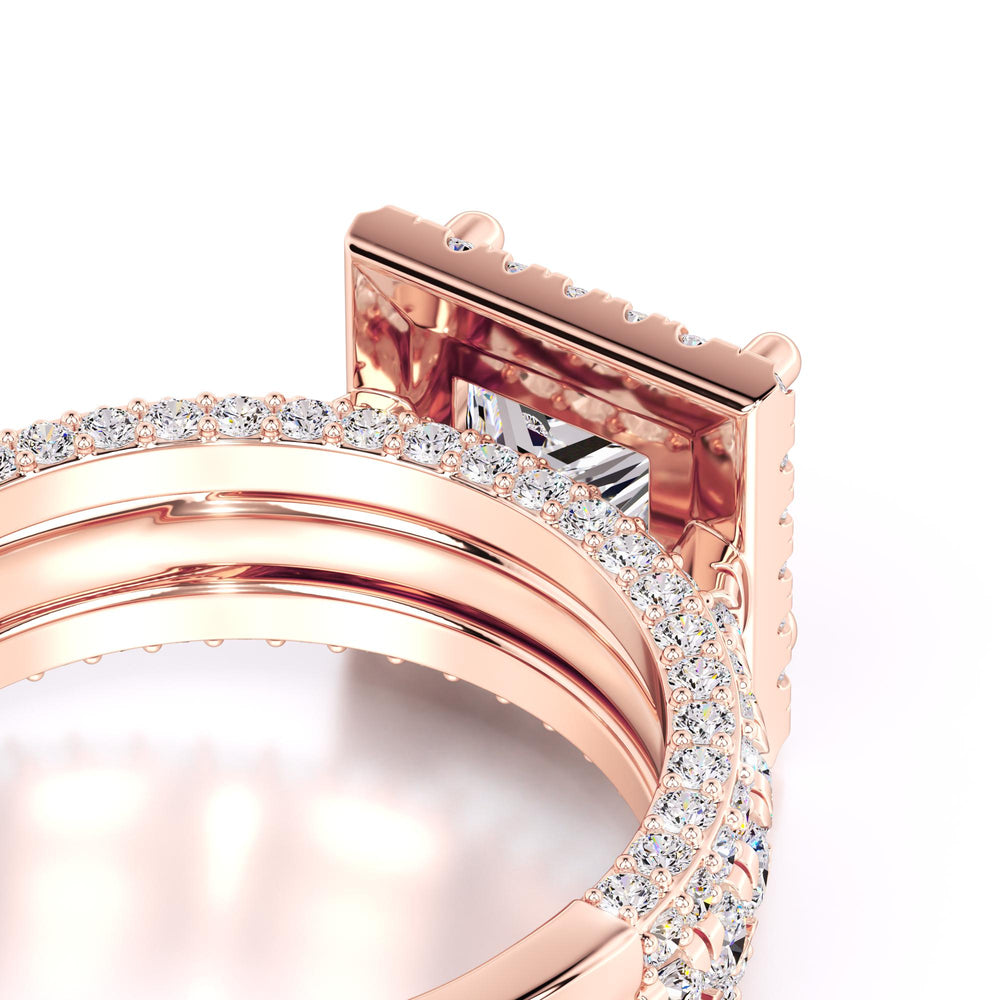 Ella Moissanite & Lab Grown Diamond Ring | Rose Gold | 2