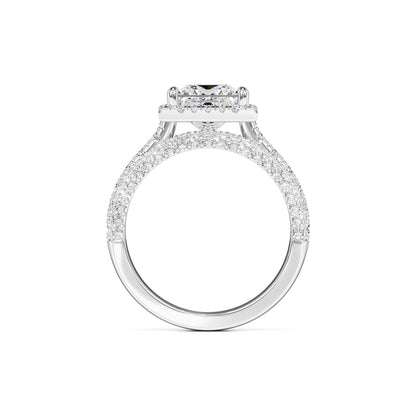 Ella Moissanite & Lab Grown Diamond Ring | White Gold | 4