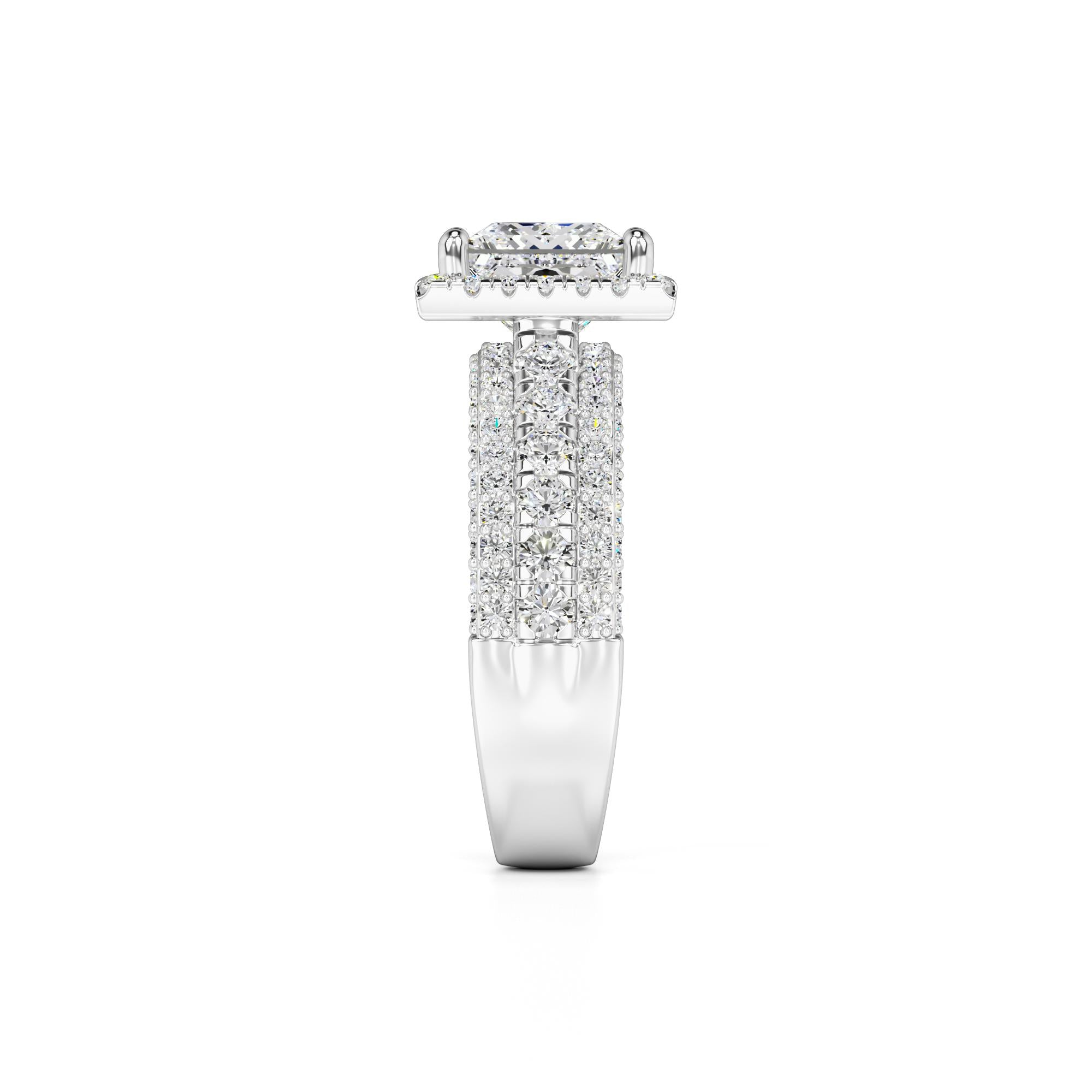 Ella Lab Grown Diamond Ring | White Gold | 4