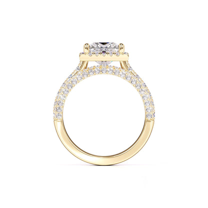 Ella Moissanite & Lab Grown Diamond Ring | Yellow Gold | 4