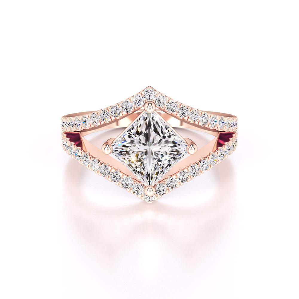 Lily Lab Grown Diamond Ring | Rose Gold | 1