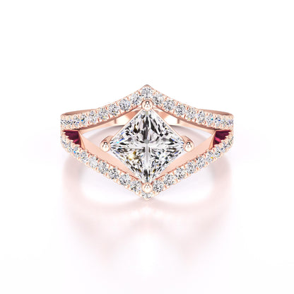 Lily Lab Grown Diamond Ring | Rose Gold | 1