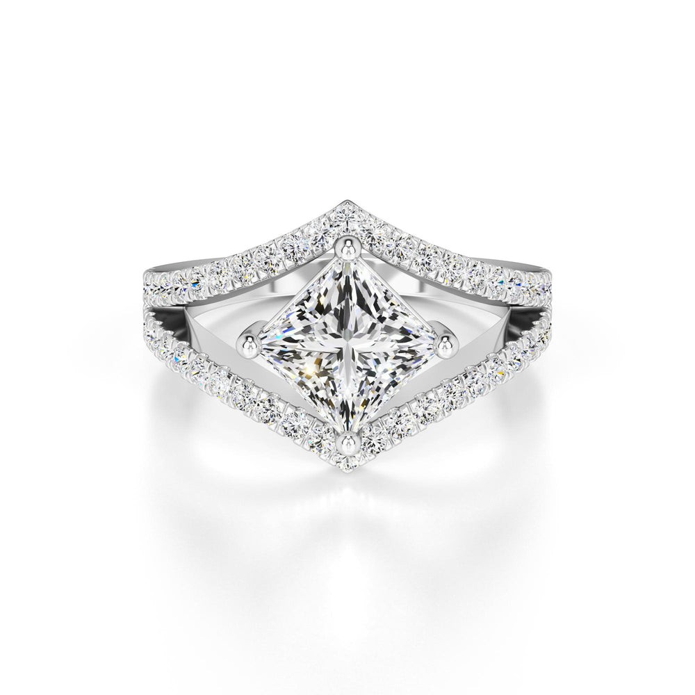 Lily Lab Grown Diamond Ring | White Gold | 1