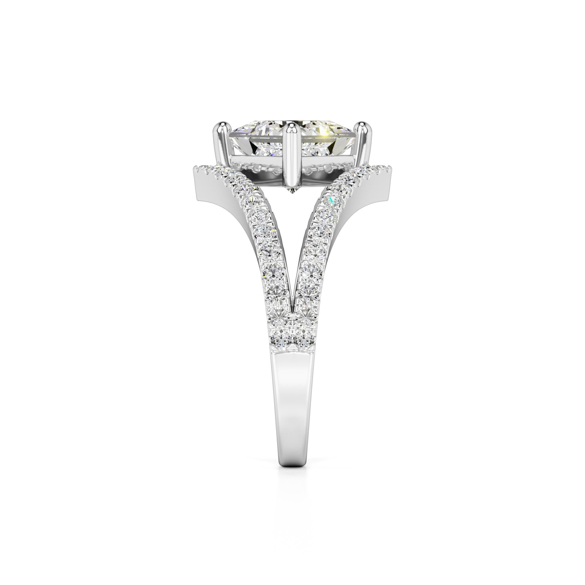 Lily Lab Grown Diamond Ring | White Gold | 4
