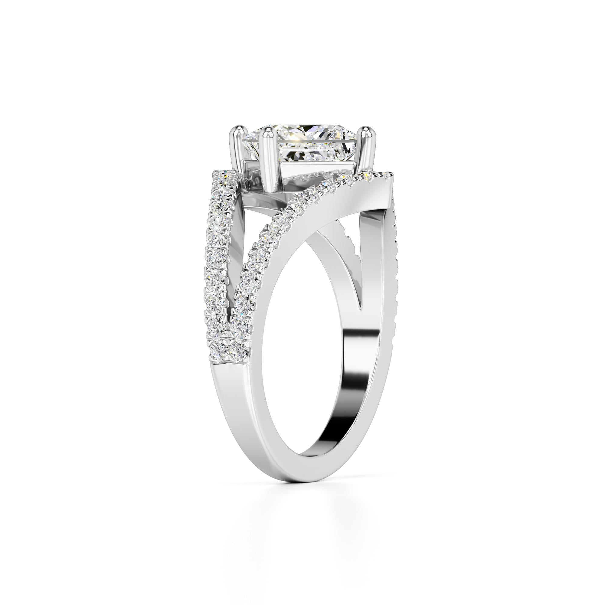 Lily Lab Grown Diamond Ring | White Gold | 3