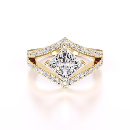 Lily Lab Grown Diamond Ring | Yellow Gold | 1