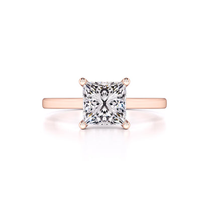 Ava Moissanite & Lab Grown Diamond Ring | Rose Gold | 1