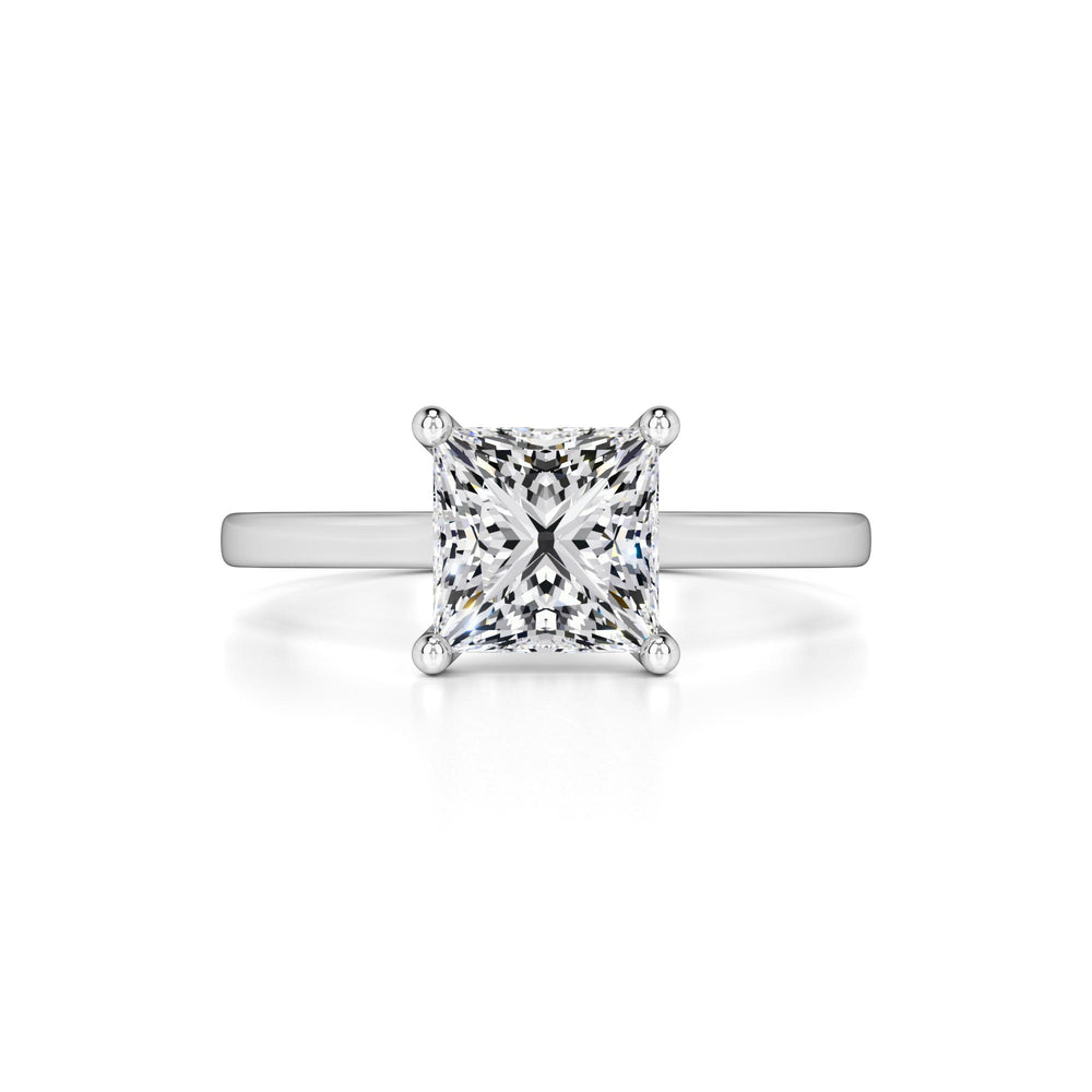 Ava Moissanite & Lab Grown Diamond Ring | White Gold | 1