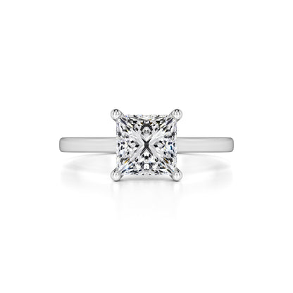 Ava Moissanite & Lab Grown Diamond Ring | White Gold | 1